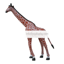 China sculpture outdoor garden decorative oversize animal display life size large fiberglass giraffe statue